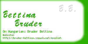 bettina bruder business card